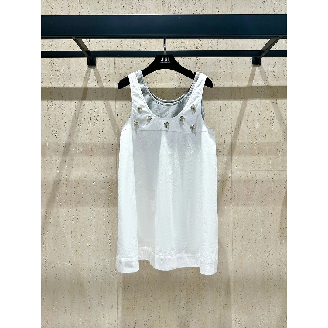 JISI 24春夏手工钉珠吊带连衣裙-TZ24138