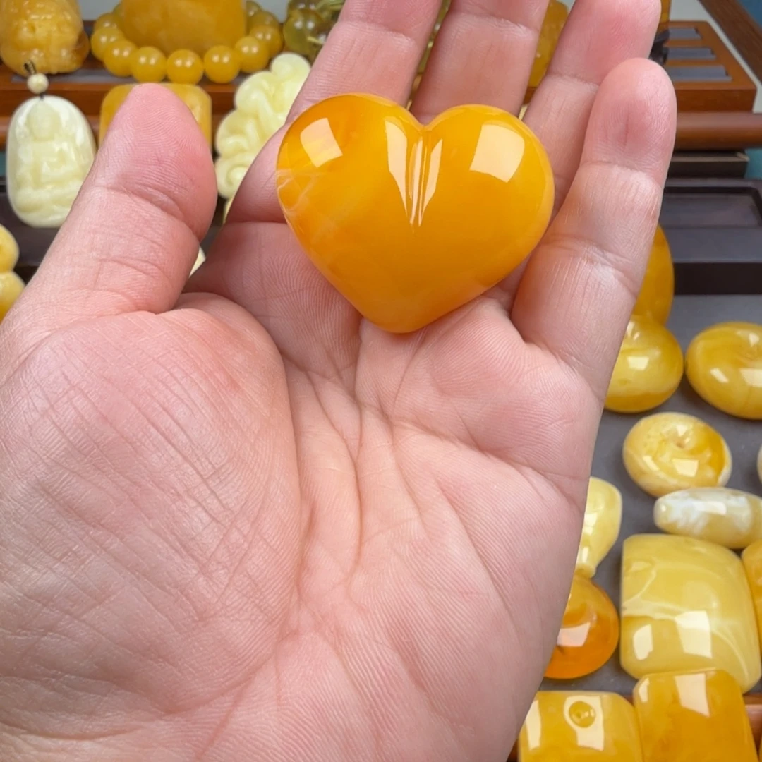 随****琥珀颈饰未镶嵌纯天然琥珀蜜蜡