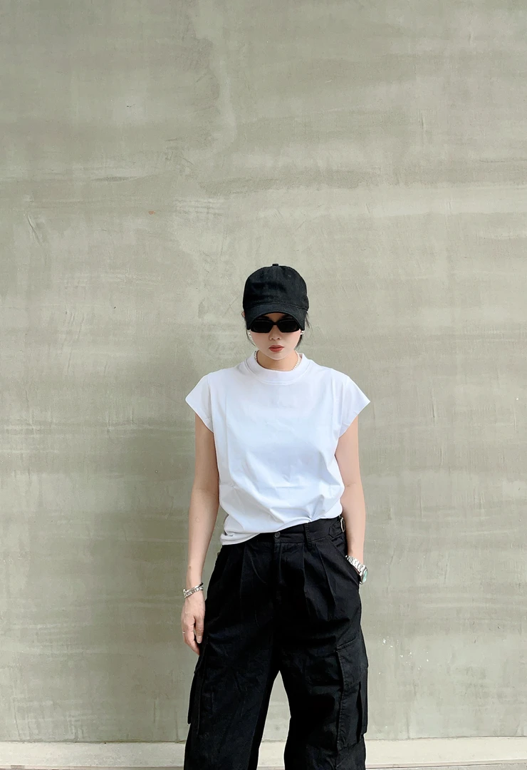 JIAODIAN白色T恤休闲百搭夏季简约