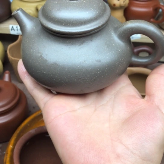 紫砂茶壶青段泥容天230豪升左