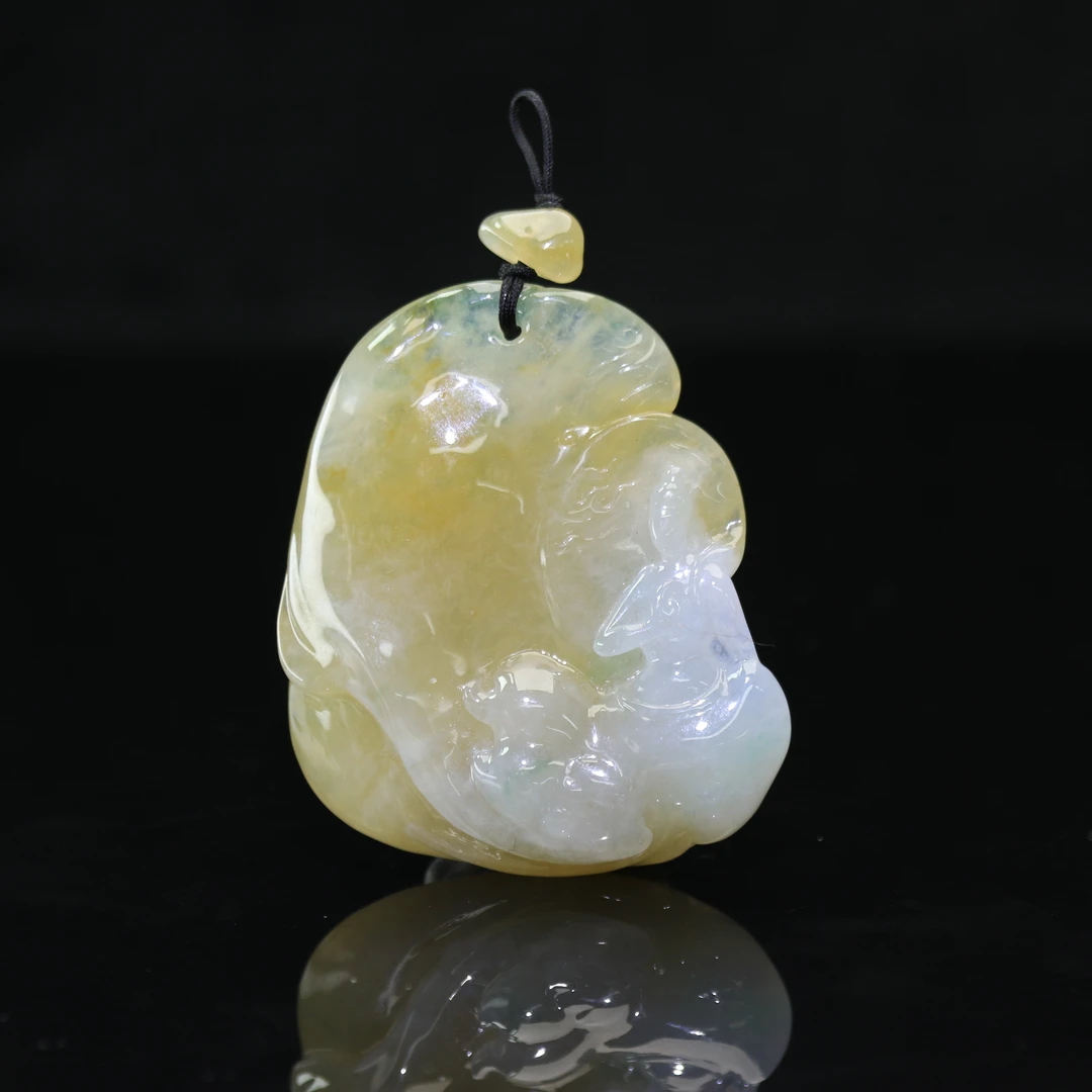 20天然缅甸翡翠A货无相观音/200495/北京银座拍卖