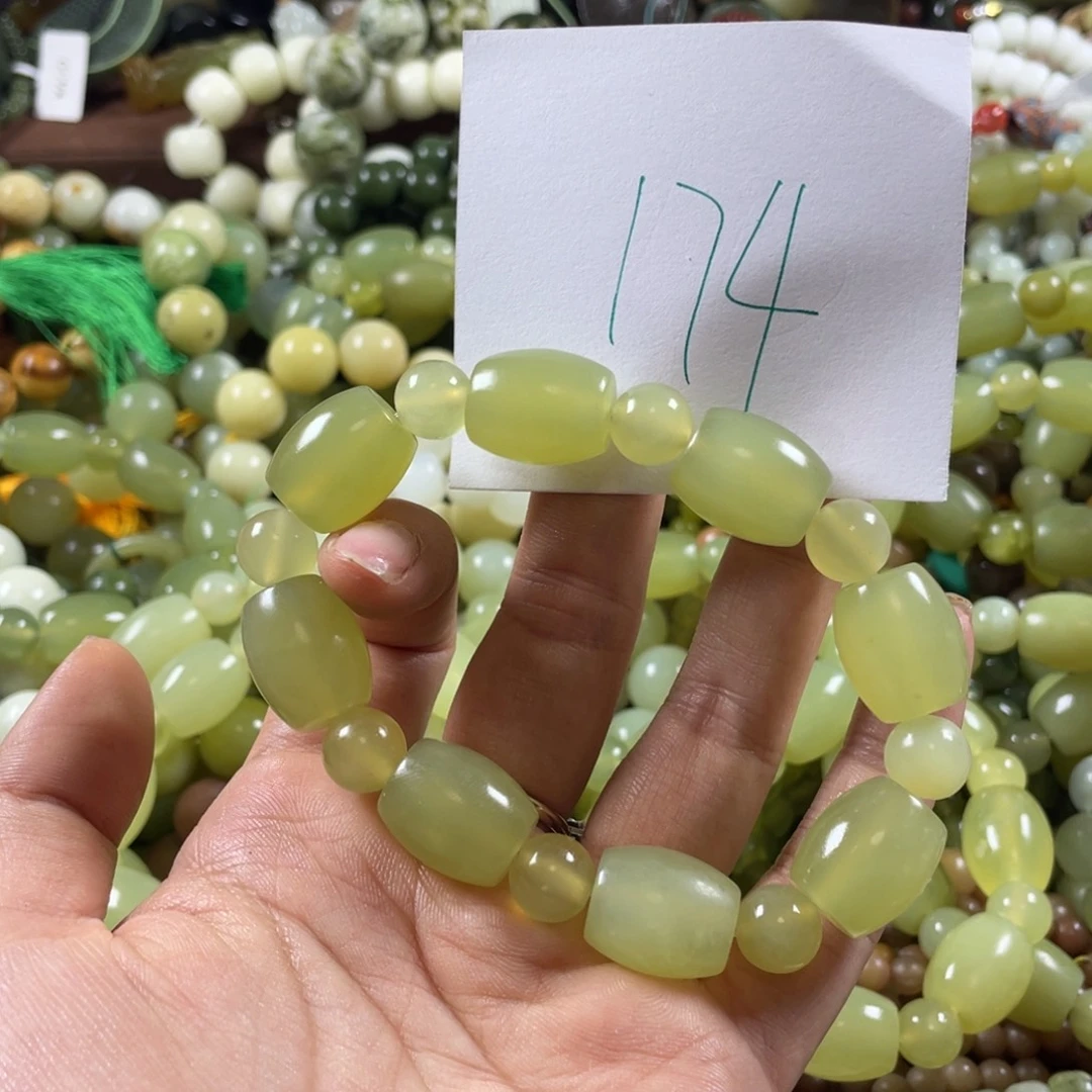 懒****蛇纹石玉未镶嵌手链