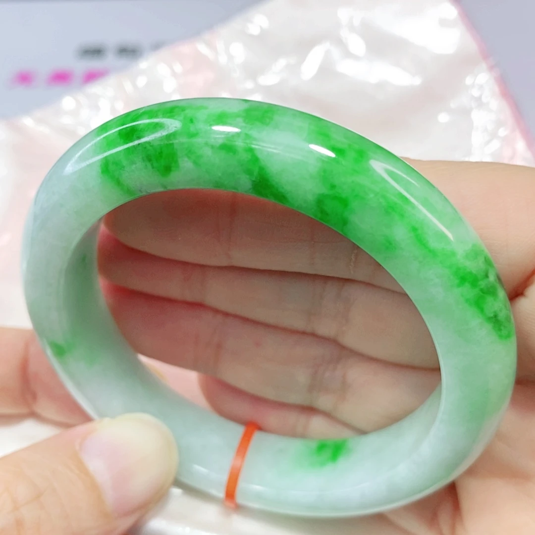 未镶嵌手镯翡翠55.2圈口正圈