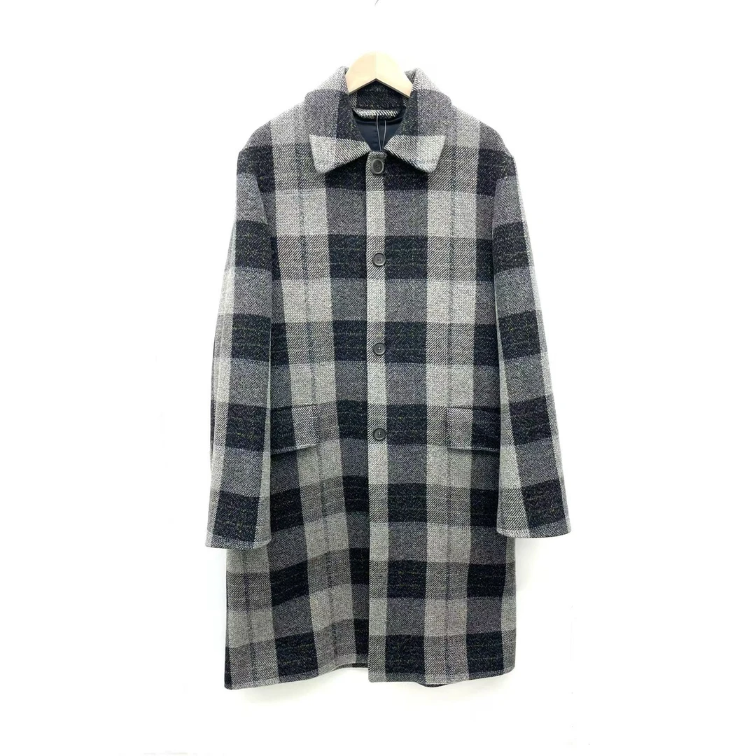 99新 Acne studio 格子羊毛大衣50码0570