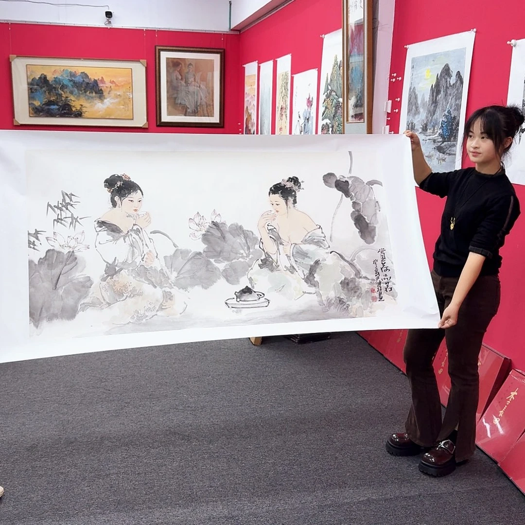 国画尹建华8平尺精品