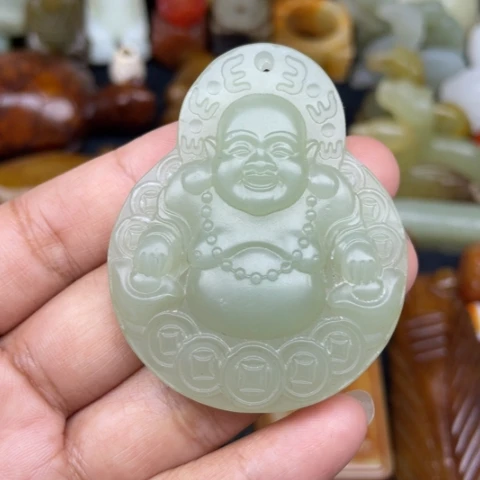 和田玉未镶嵌颈饰65