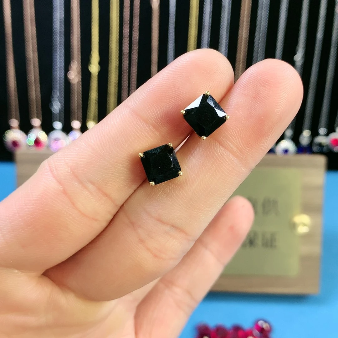 蓝宝石戒指银S925镶嵌