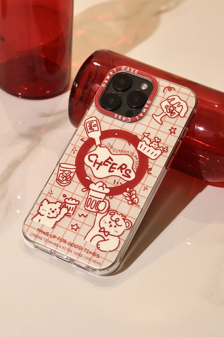 【DAMAI】原创韩式可爱imd双层可爱风设计款保护苹果磁吸手机壳