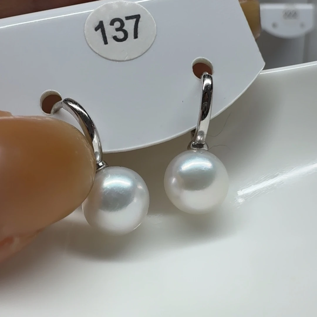 綪***緣淡水珍珠银S925镶嵌耳饰珍珠