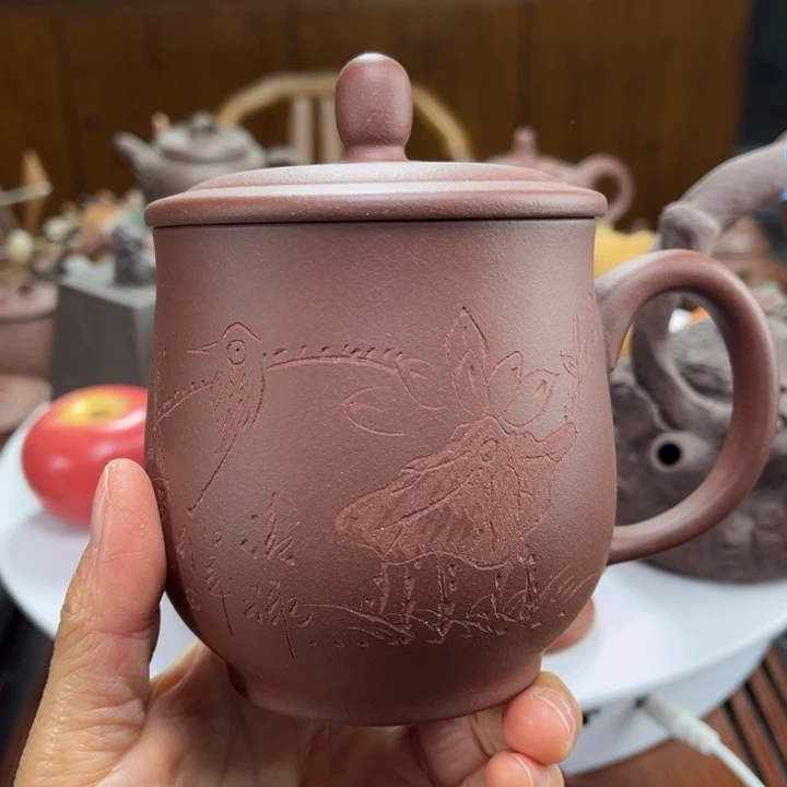 紫砂茶壶紫砂花茶