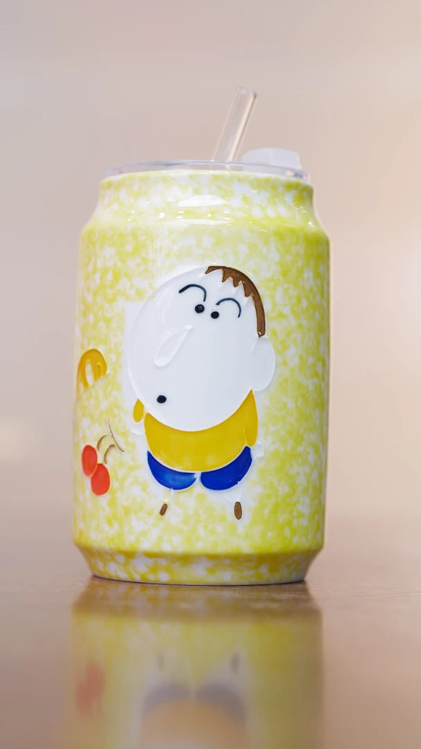 手绘系列阿呆可乐杯6号杯@2635