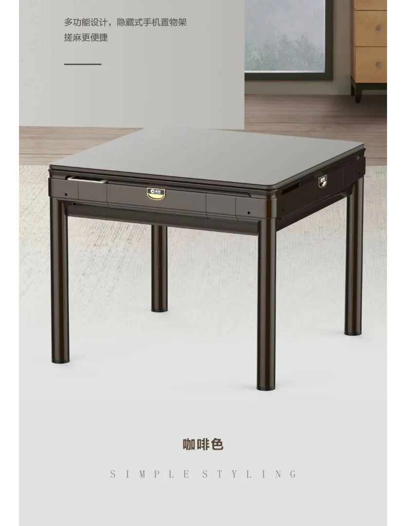 弘鹤家用全自动静音大桶两用餐桌麻将机36桌面585大盘家具实用