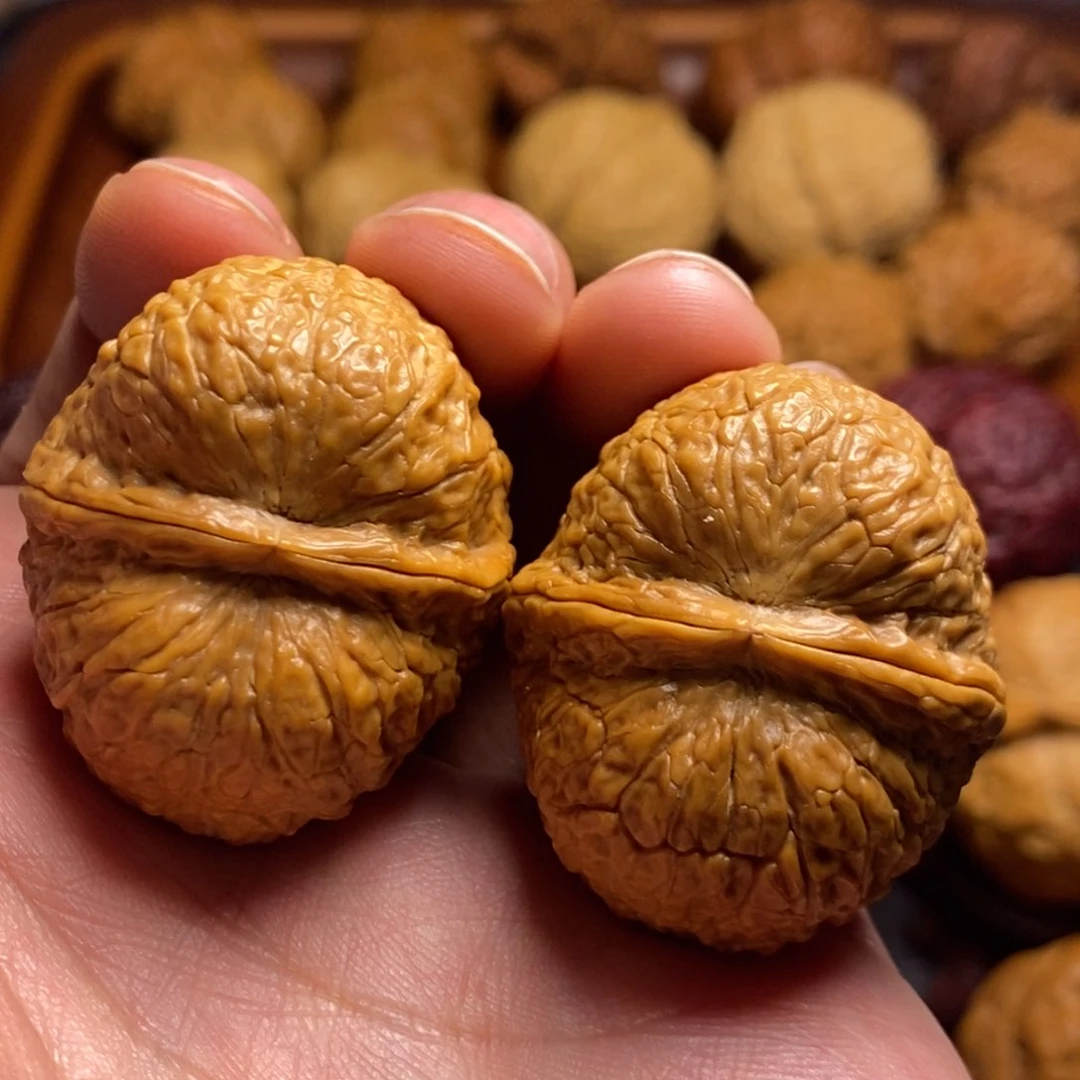 文玩核桃把件37尺金丝枕