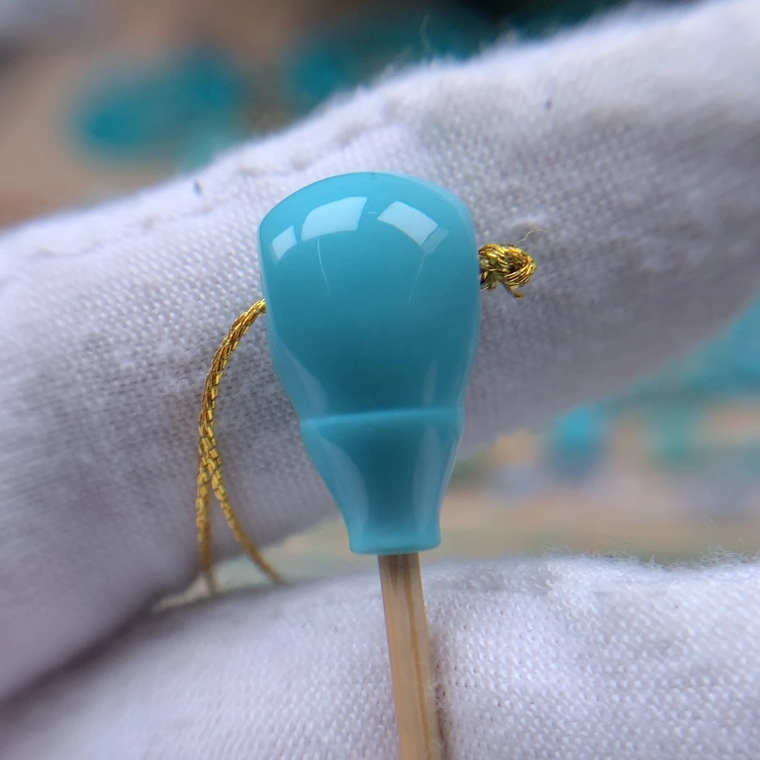 绿松石全品三通未镶嵌锦****苏