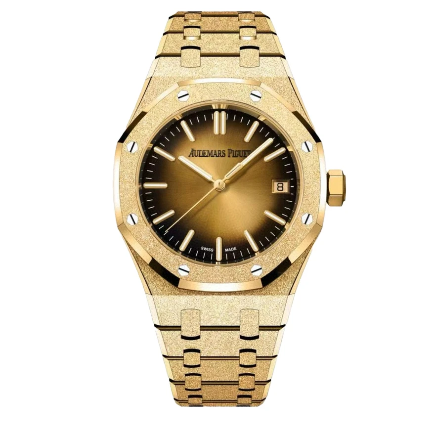 99新 Audemars Piguet/爱彼 爱彼 15550BA烟熏霜金咸蛋黄