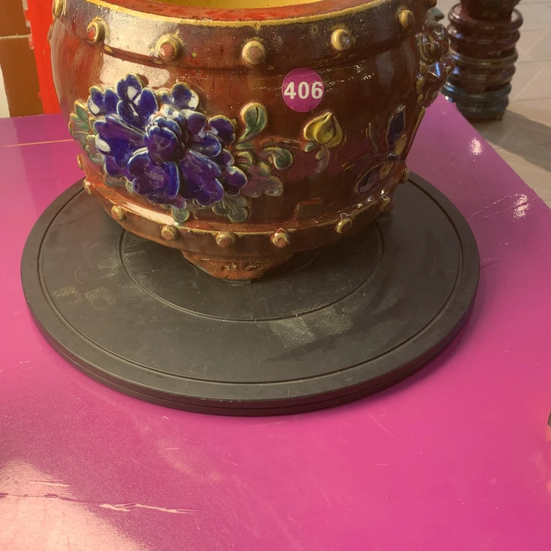 石湾纯手工高温盆人***，406