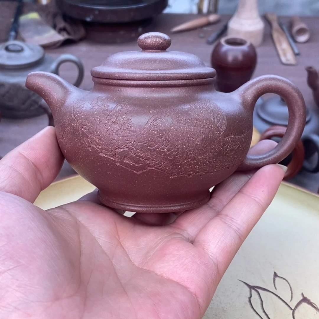 茶壶紫砂全手240 容量宜兴紫砂壶