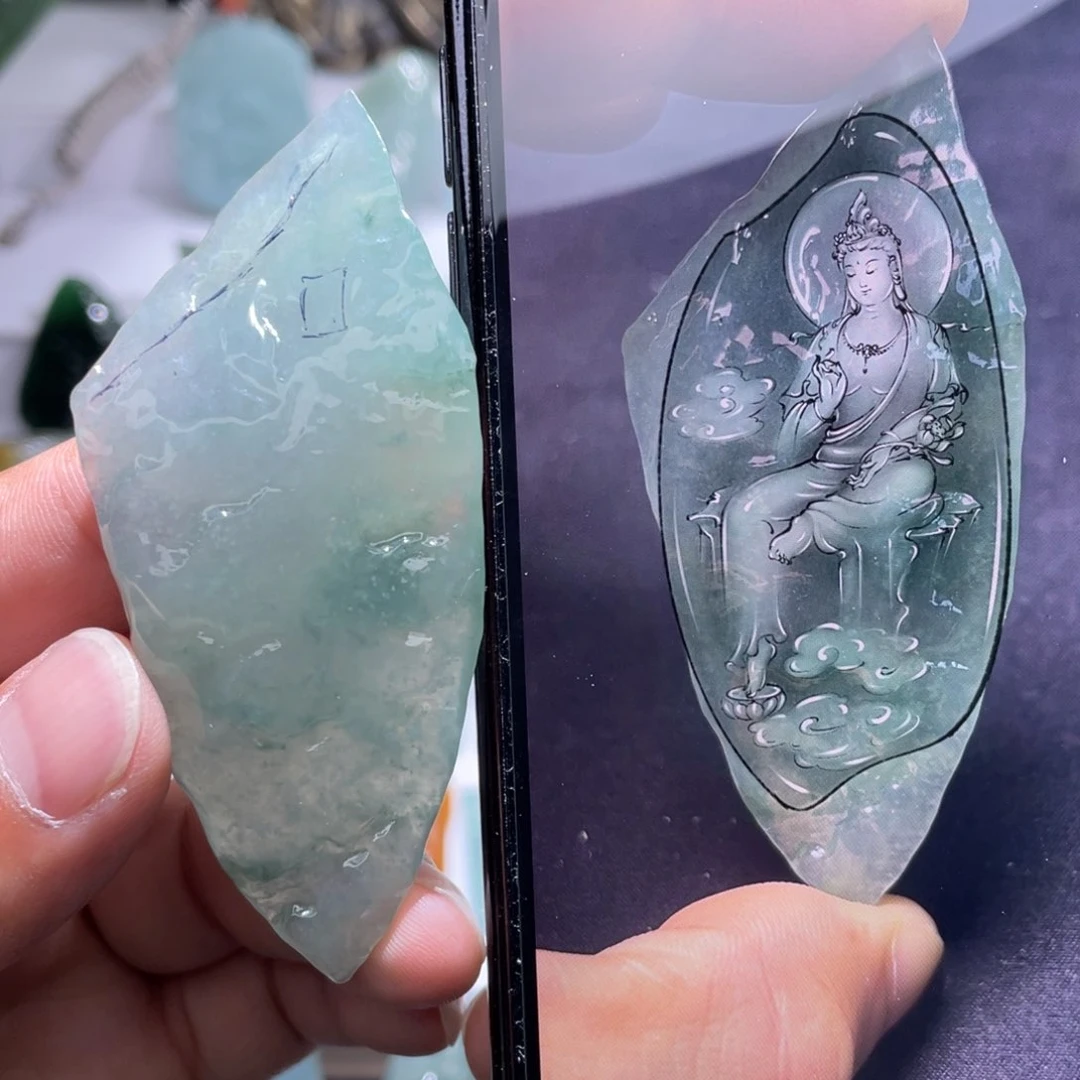 定制翡翠未镶嵌包工