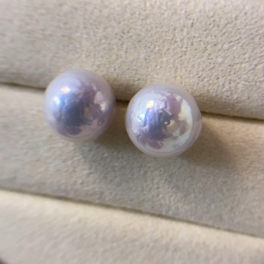 淡水珍珠耳饰银S925镶嵌