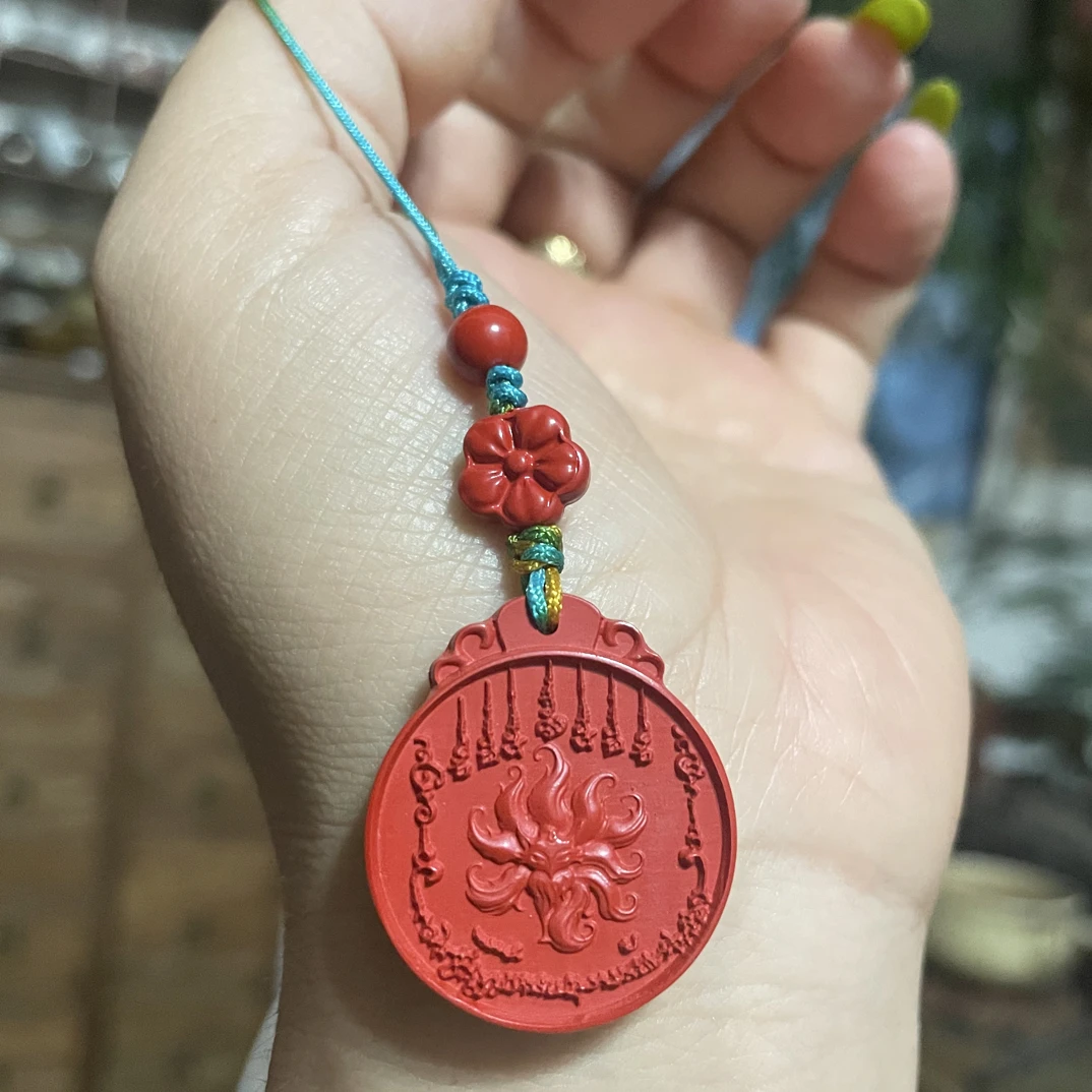 含辰砂工艺品含辰砂工艺品天然红砂手机坠