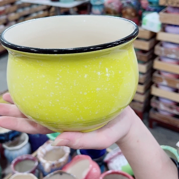 有孔，凑10元包邮陶瓷花盆发货！