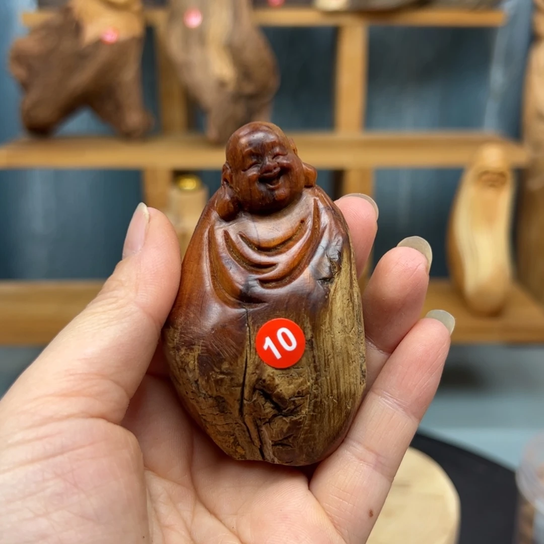 周***木崖柏木摆件手把件