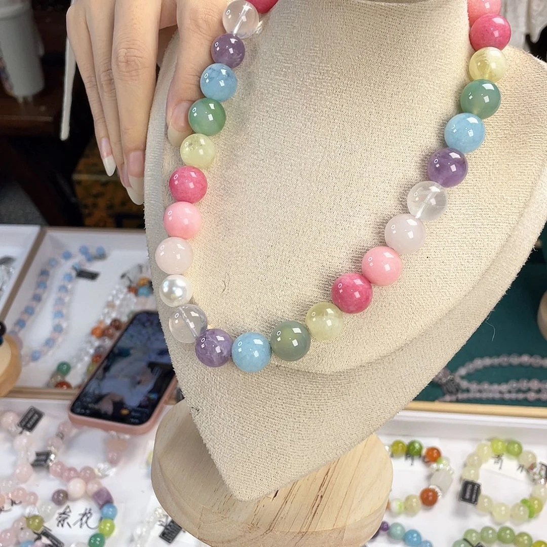 水晶手链银S925镀金镶嵌