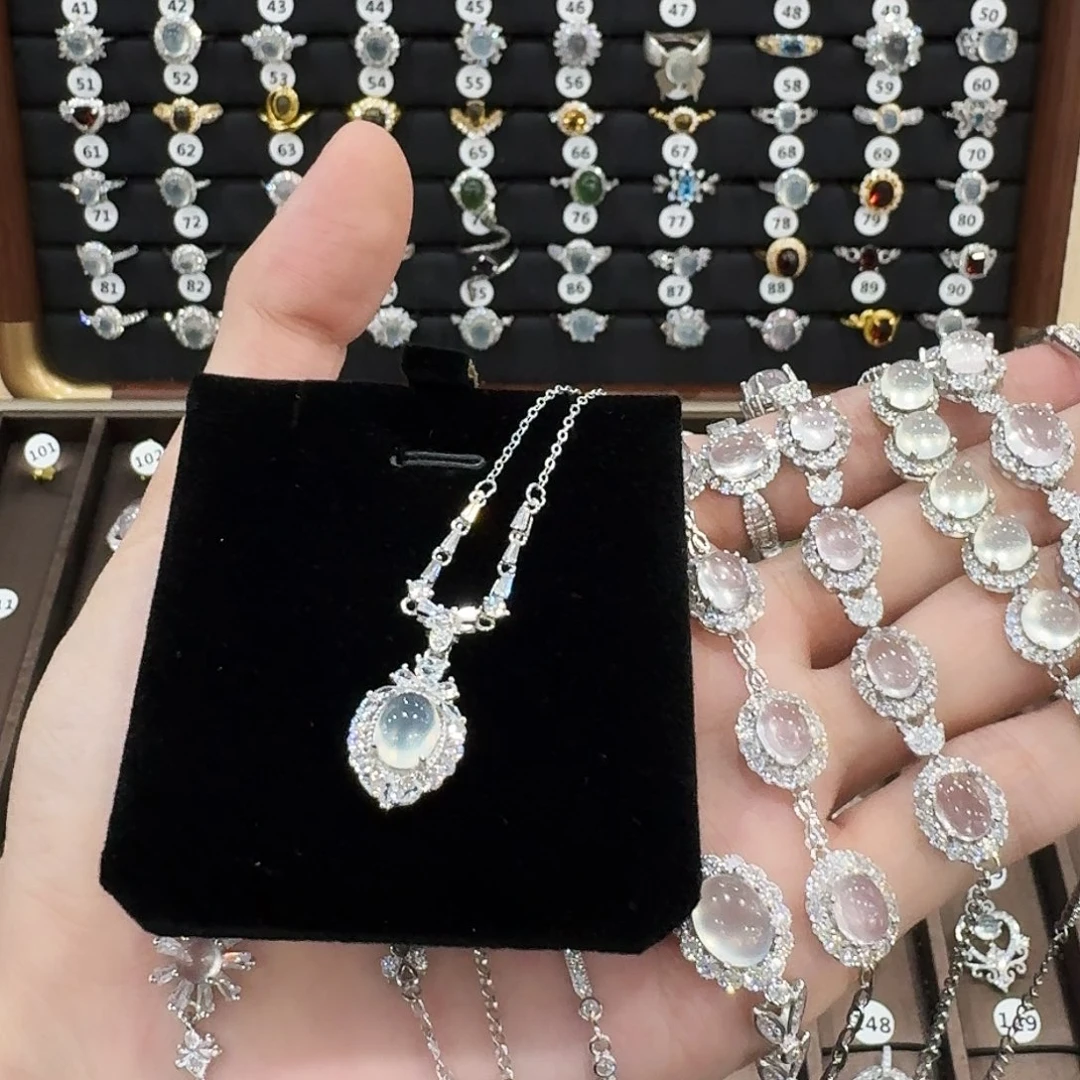 岫玉珠宝奇石银S925镶嵌燕****.