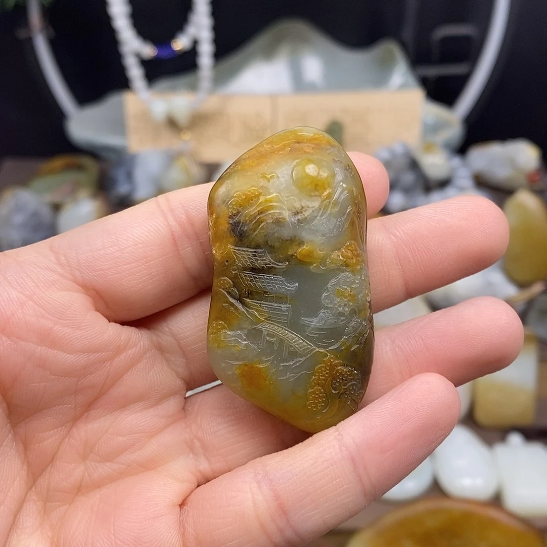 和田玉颈饰未镶嵌10