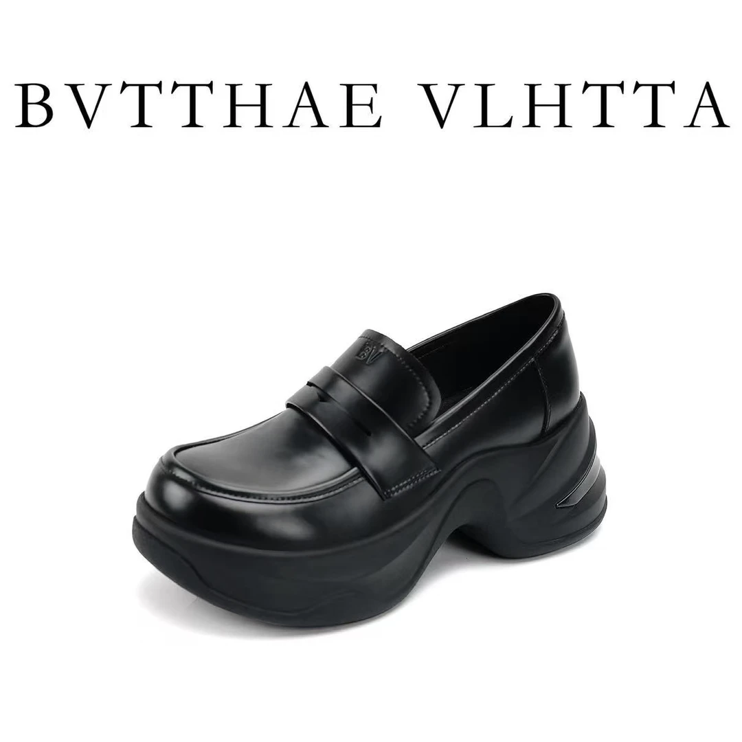 【官方正品】【5G防伪芯片】BV 女士秋季经典百搭休闲运动乐福鞋