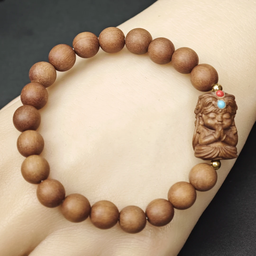 如愿·檀木8MM扎基拉姆单圈手串 檀木手串 SJ094