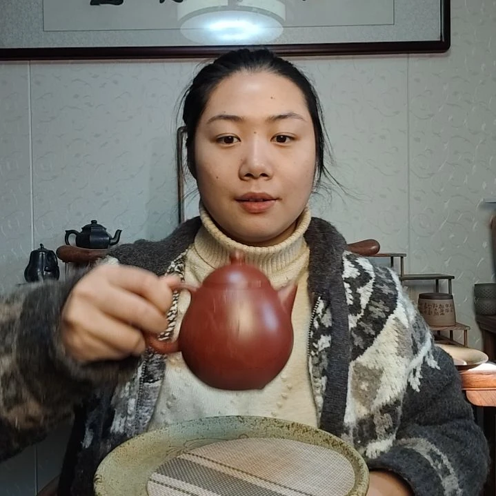 茶壶朱泥淡**志大红袍龙蛋300毫升