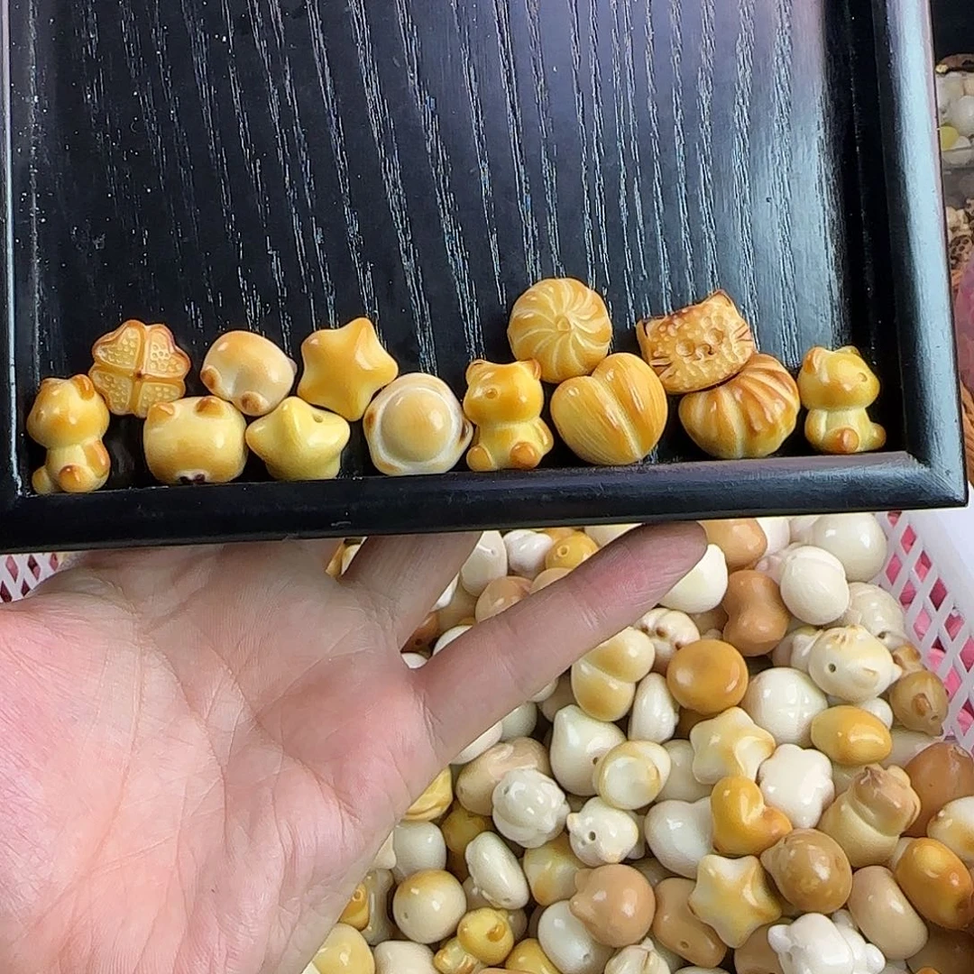 菩提根/象牙果手串微瑕疵13颗迷你组合3