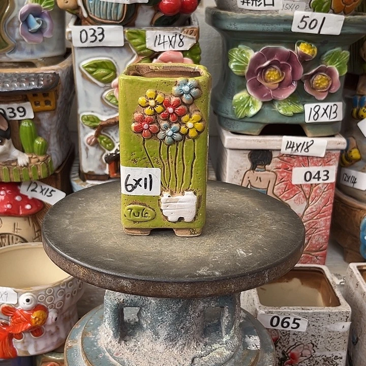 粗陶材质多肉花盆