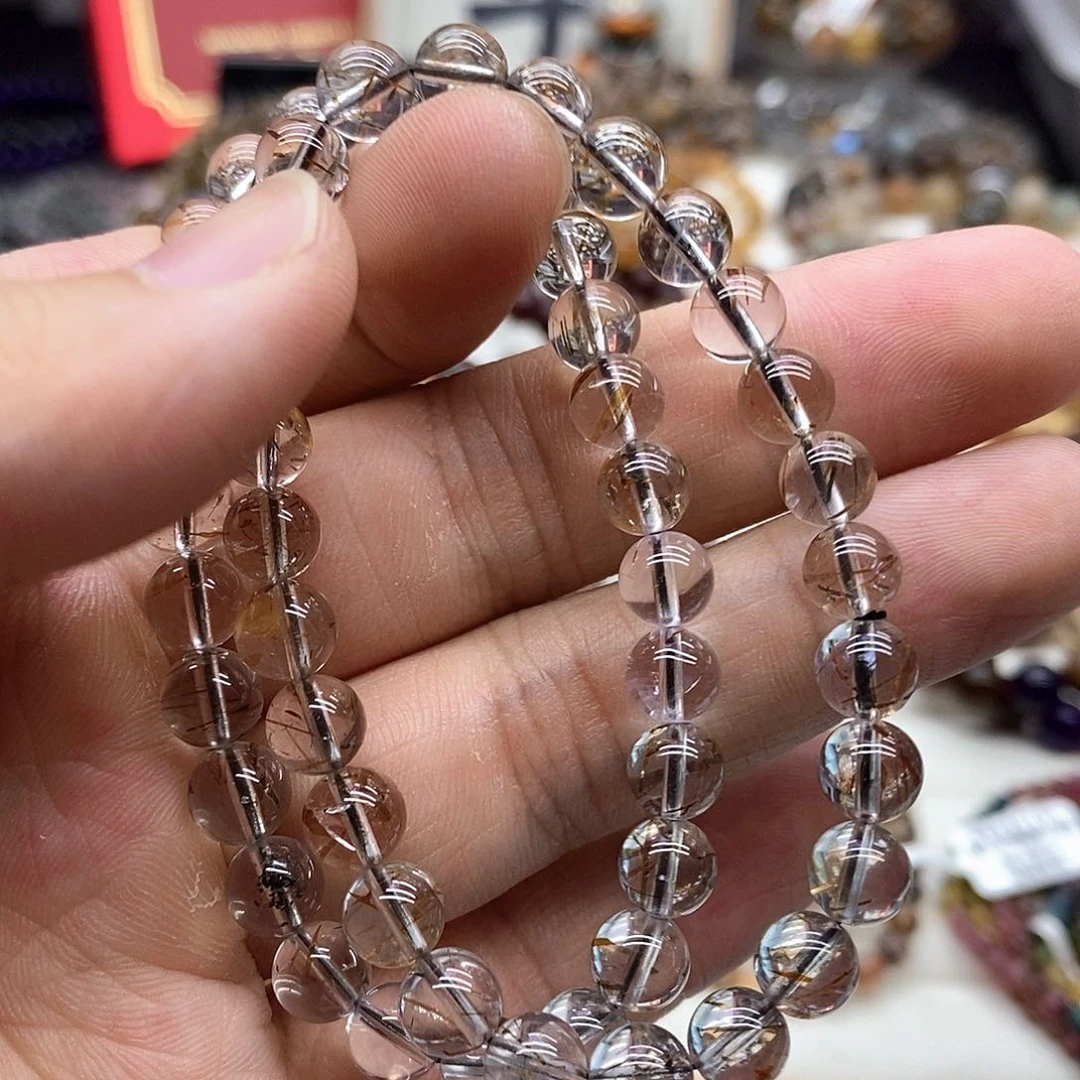 水晶手链未镶嵌多样性发货发一条