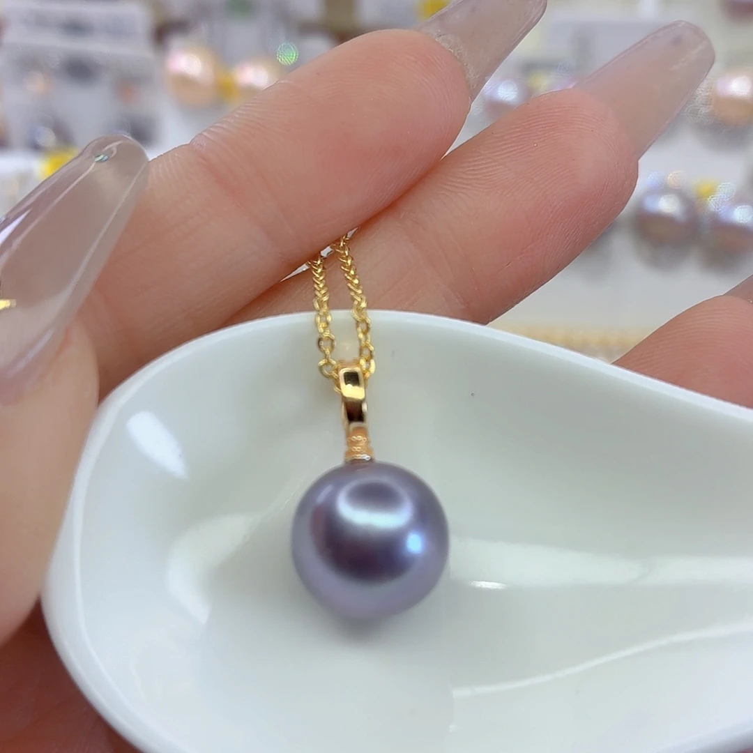 淡水珍珠颈饰银S925镶嵌