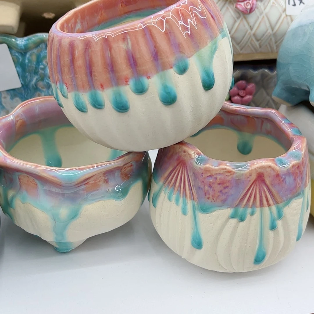 【闪购商品】陶瓷多肉绿植陶瓷花盆