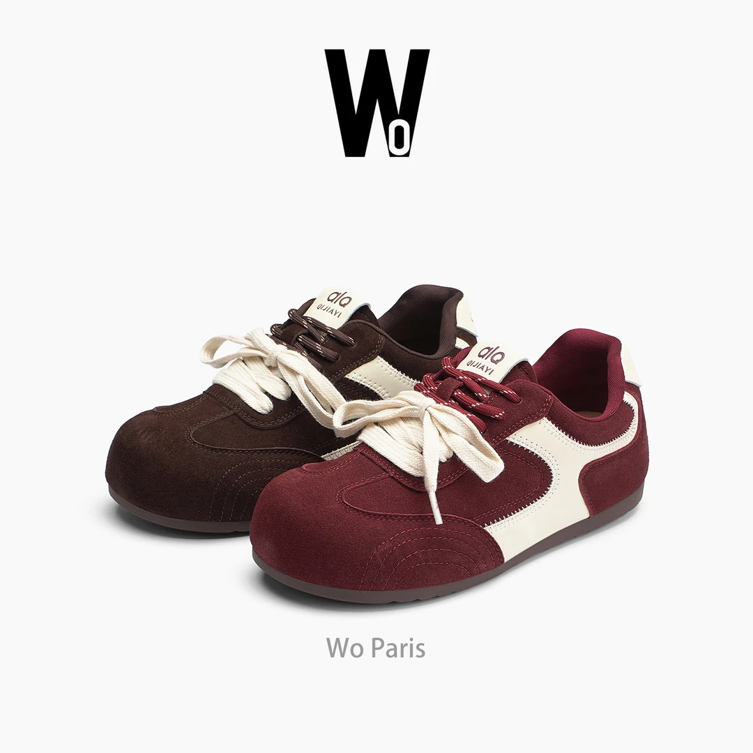 秋季新款复古时尚软底拼色运动透气阿甘女鞋D30-88700