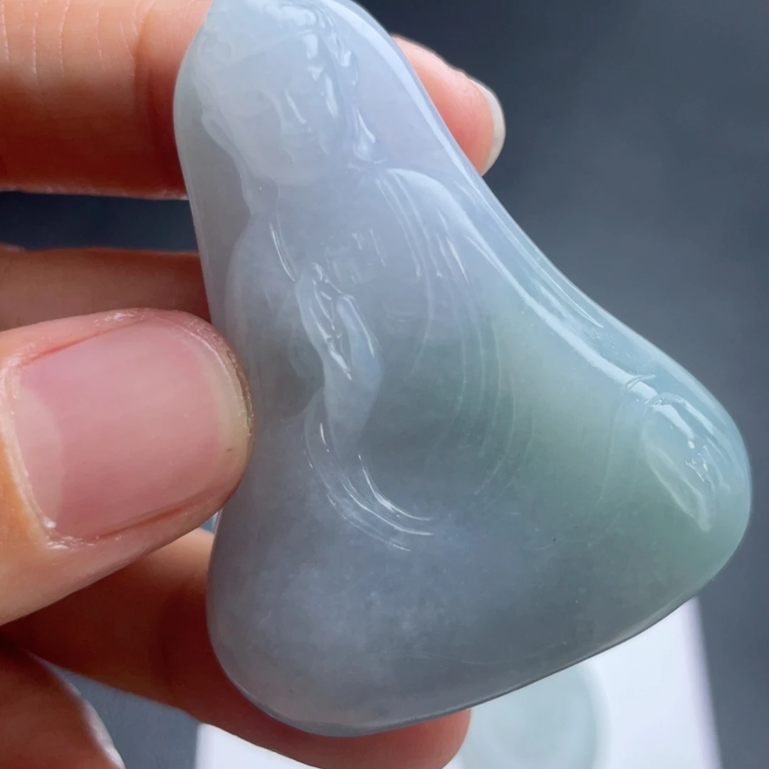 定制翡翠未镶嵌翡翠吊坠