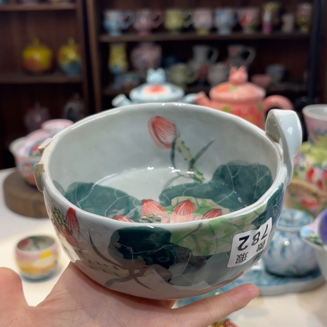 景德镇手绘高温釉下彩陶瓷茶具