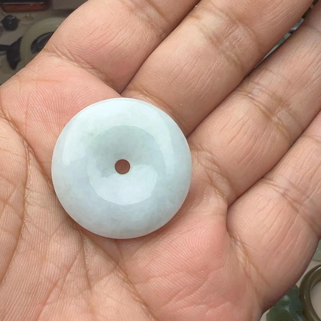 翡翠未镶嵌颈饰天然翡翠平安扣