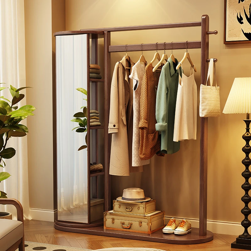 衣帽架衣柜挂衣架落地客厅家用简约中式简易立式衣服架卧室衣架