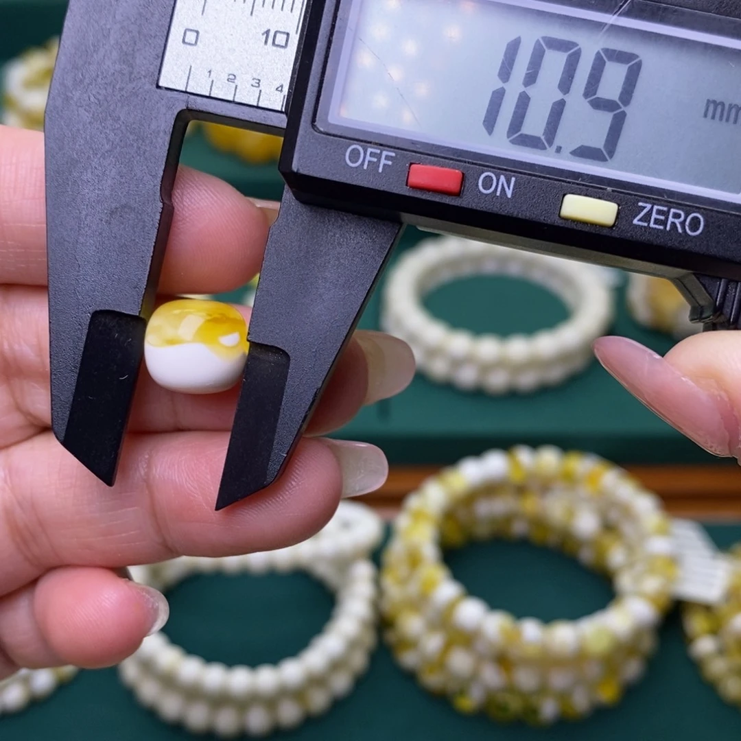 蜜蜡未镶嵌裸石单珠