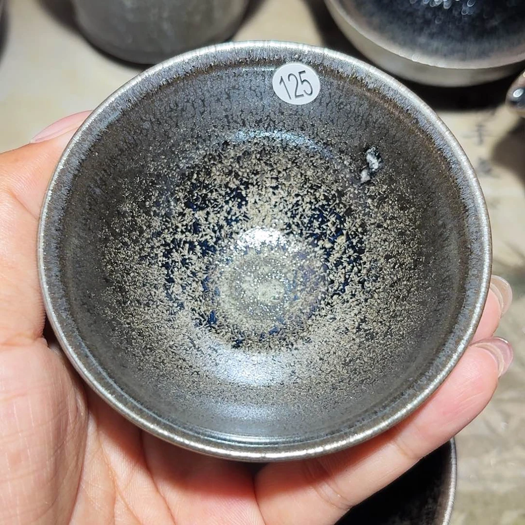 茶盏义兴龙窑柴烧125火标