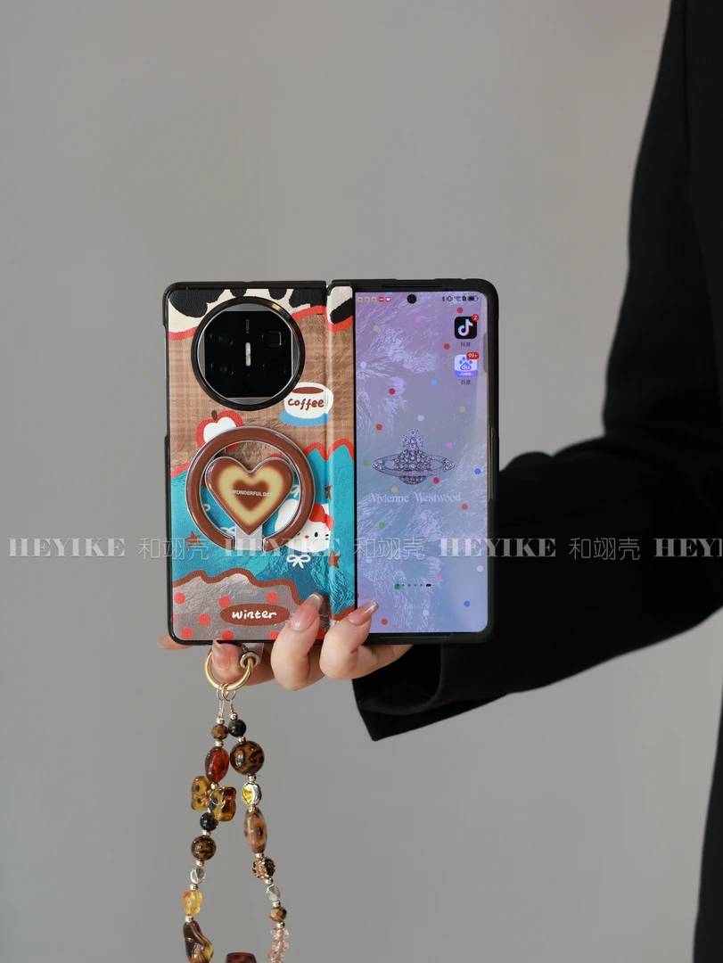 秋冬新款蓝咖KT适用华为mateX6手机壳荣耀magicv5磁吸vivoxfold5