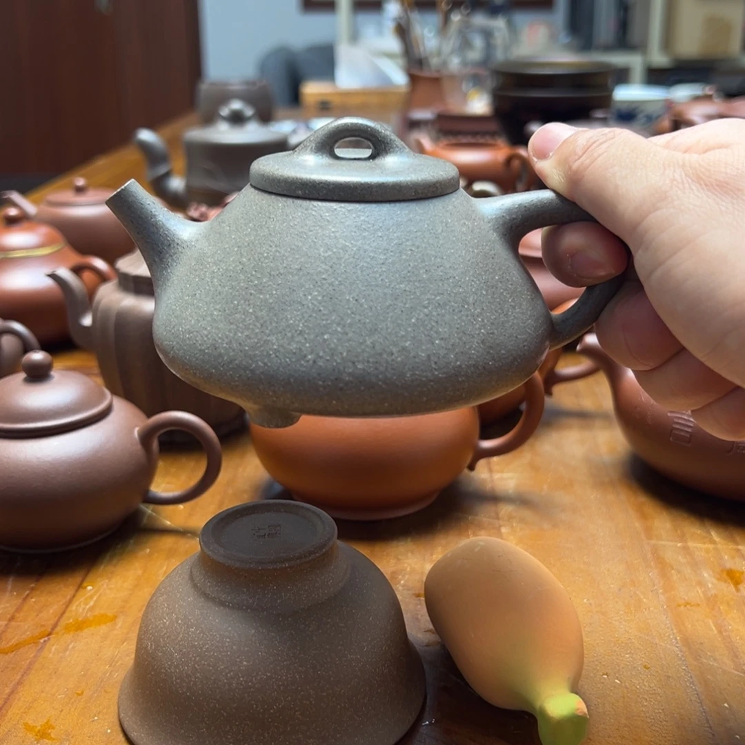 拖***机茶壶紫砂容量220毫升