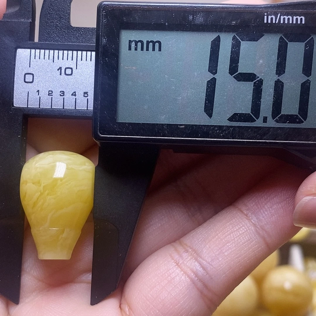 未镶嵌琥珀裸石小*蜜蜡三通微瑕