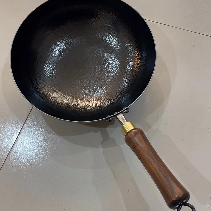 熟铁30圆底炒锅微瑕特价不退不换