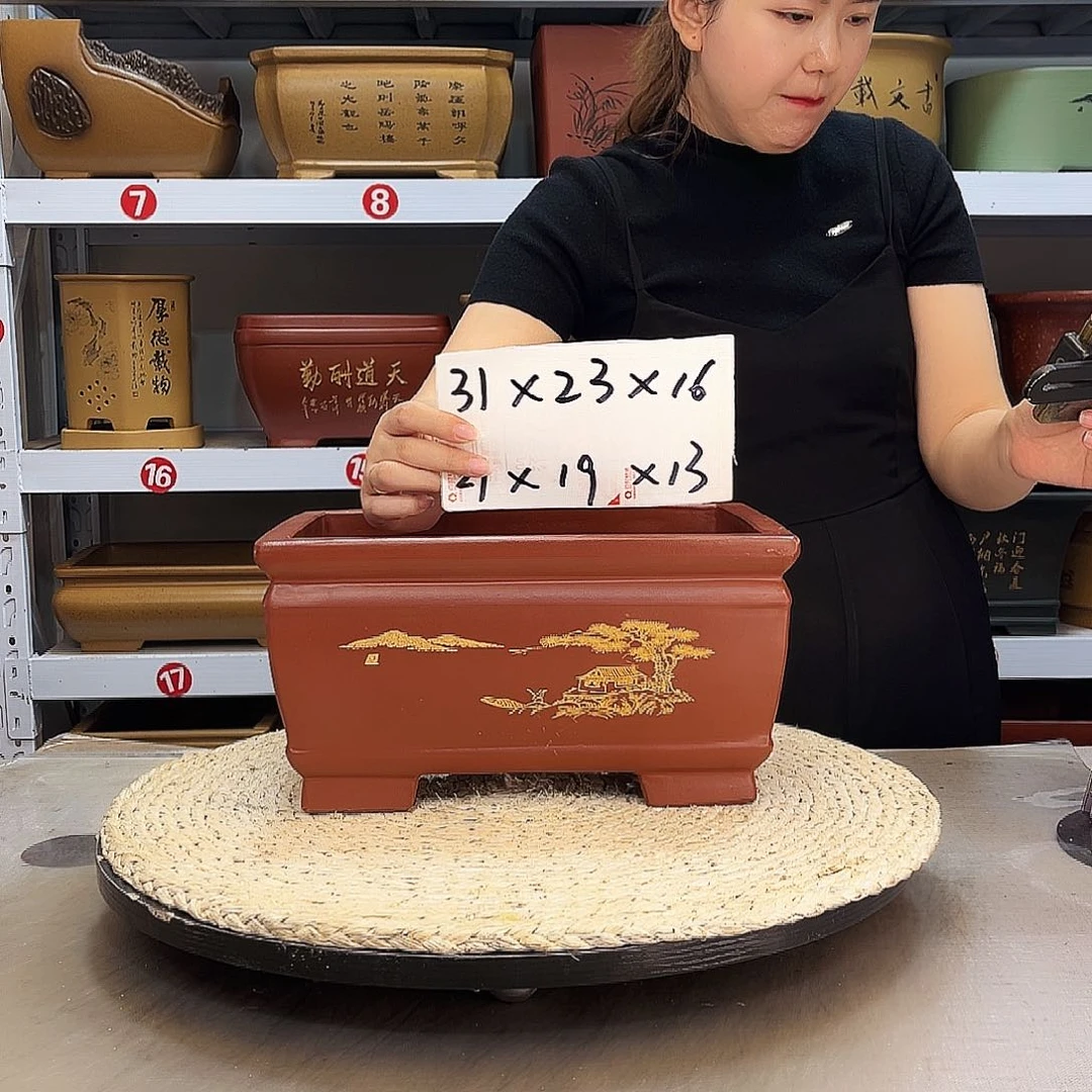 紫砂花盆紫砂花盆