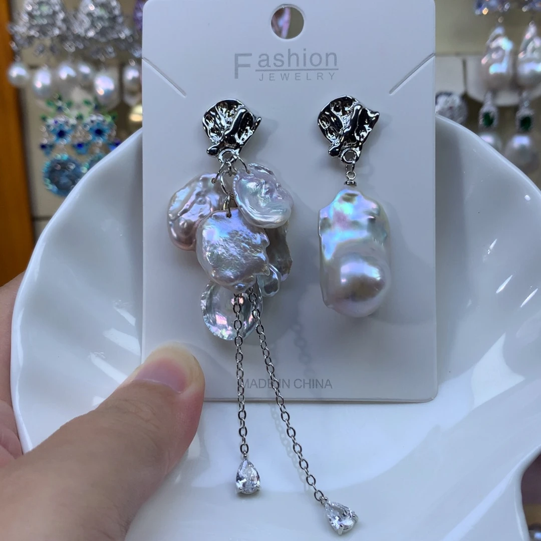 合金淡水珍珠耳环特价2653
